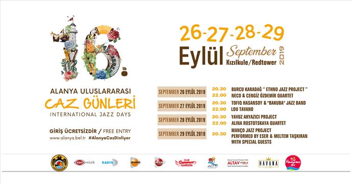 ALANYA ULUSLARARASI CAZ GÜNLERİ 16. YAŞINDA ALANYA ULUSLARARASI CAZ GÜNLERİ 16. YAŞINDA