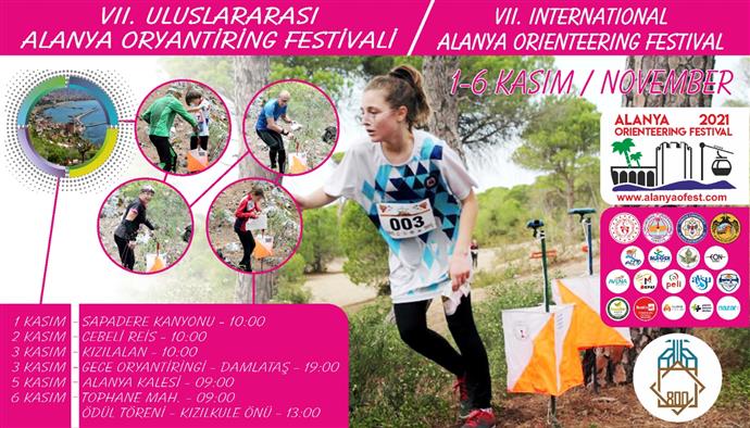 7.ULUSLARARASI ALANYA ORYANTİRİNG FESTİVALİ BAŞLIYOR 7.ULUSLARARASI ALANYA ORYANTİRİNG FESTİVALİ BAŞLIYOR